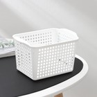 Корзина для хранения «Лофт», 2 л, 20×13,5×12 см, белая - Фото 1
