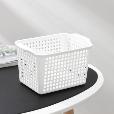 Корзина для хранения «Лофт», 2 л, 20×13,5×12 см, белая