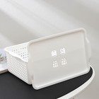 Корзина для хранения с крышкой «Лофт», 3,8 л, белая - Фото 3