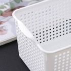 Корзина для хранения без крышки «Лофт», 5.3 л, белая - Фото 4