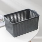 Корзина для хранения «Лофт», 5.3 л, 29.5×18.5×14.5 см, цвет серый - Фото 2