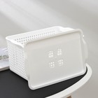 Корзина для хранения с крышкой «Лофт», 5,3 л, белая - Фото 4