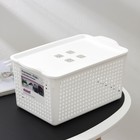 Корзина для хранения с крышкой «Лофт», 5,3 л, белая - Фото 5