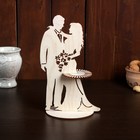 Салфетница деревянная «Пара с цветами», 24×15×0.3 см - Фото 1