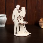 Салфетница деревянная «Пара с цветами», 24×15×0.3 см - Фото 2