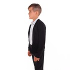 Школьный кардиган для мальчика, цвет чёрный, рост 116 см - Фото 3