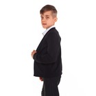 Школьный кардиган для мальчика, цвет чёрный, рост 158 см - Фото 4