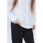 Школьная блузка для девочки, цвет белый, рост 152 см - Фото 5