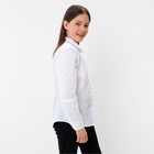 Школьная блузка для девочки, цвет белый, рост 140 см - Фото 4