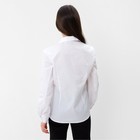 Школьная блузка для девочки, цвет белый, рост 158 см - Фото 3