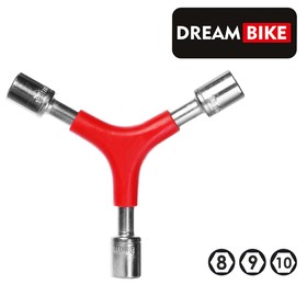 Ключ велосипедный Dream Bike, Y-образный, 10/9/8 мм