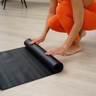 Коврик для йоги Sangh, 173х61х0,3 см, цвет чёрный - фото 3835259