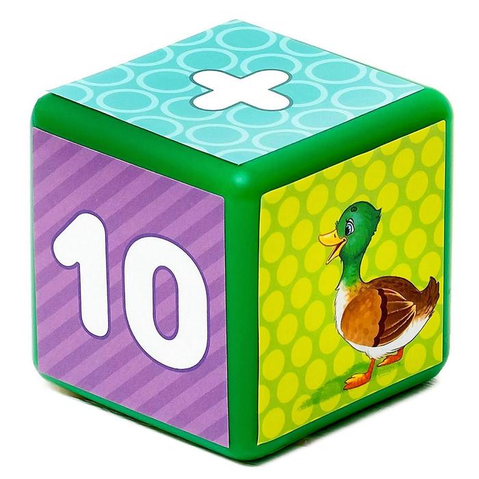 Набор цветных кубиков «Счёт», 6 штук, 6 х 6 см - фото 1884933524