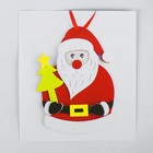 Набор для творчества - создай ёлочное украшение из фетра «Дед мороз с ёлкой» - Фото 3