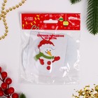 Ёлочная игрушка из фетра «Весёлый снеговик», своими руками - Фото 4