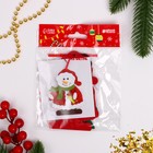 Ёлочная игрушка из фетра «Снеговик с подарком», своими руками - Фото 4