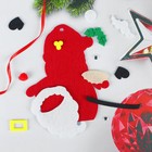 Набор для творчества - создай ёлочное украшение из фетра «Дед мороз» - Фото 2