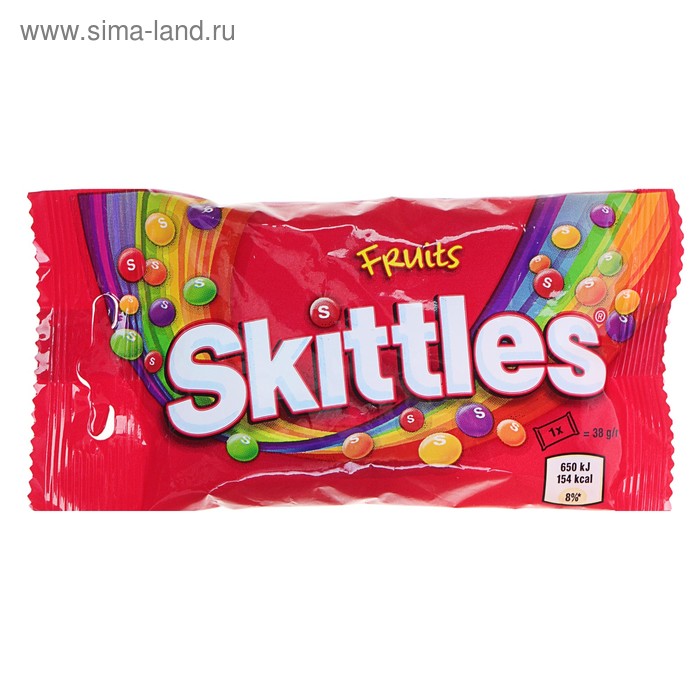Драже Skittles Fruits, 38г (4388582) - Купить по цене от 39.00 руб