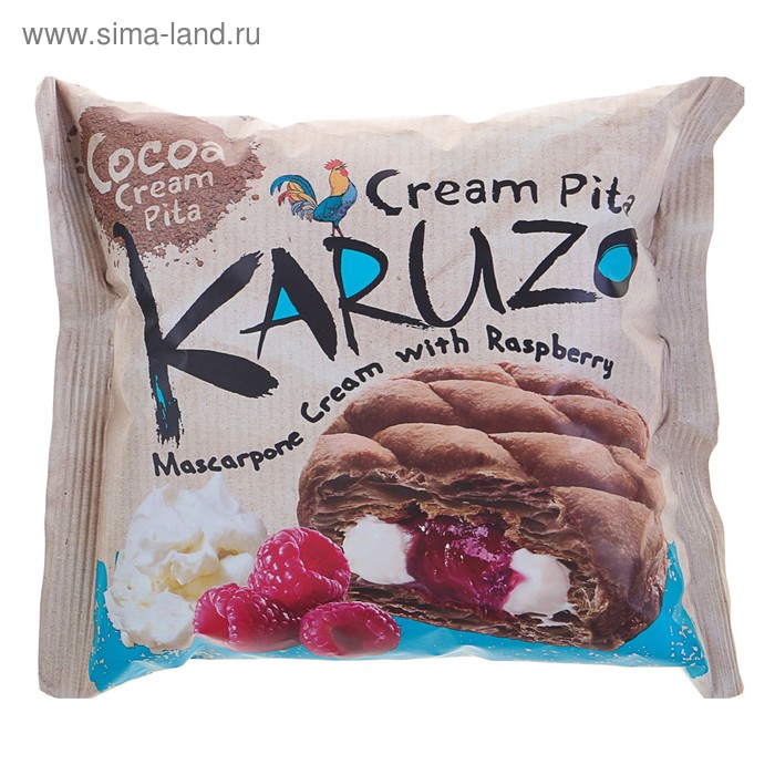 Пирожное Karuzo Mascarpone cream&Raspberry, 62 г - Фото 1