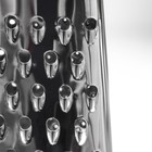 Тёрка овальная Доляна «Профи», 24×12×6 см, прорезиненная, цвет ручки чёрный - фото 4274730