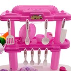 Игровой набор «Лучшая кухня» с аксессуарами, световые и звуковые эффекты, бежит вода из крана, 33 предмета, уценка - Фото 6