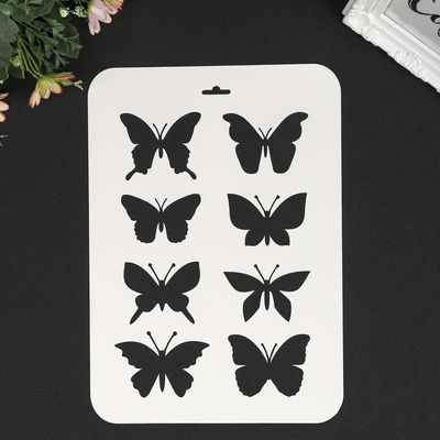 Бабочки в интерьере — идеи и трафареты