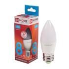 Лампа светодиодная IN HOME LED-СВЕЧА-VC, Е27, 8 Вт, 230 В, 4000 К, 720 Лм - Фото 6