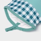 Рукавица для горячего с манжетой Доляна «Клетка», силикон, 27×18.5 см, мятная - Фото 3