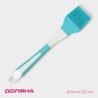 Кисть Доляна «Профи», 22×4.4 см, голубая - Фото 1