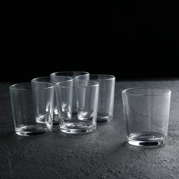 Набор стеклянных стаканов «Ода», 250 мл, 6 шт - Фото 1