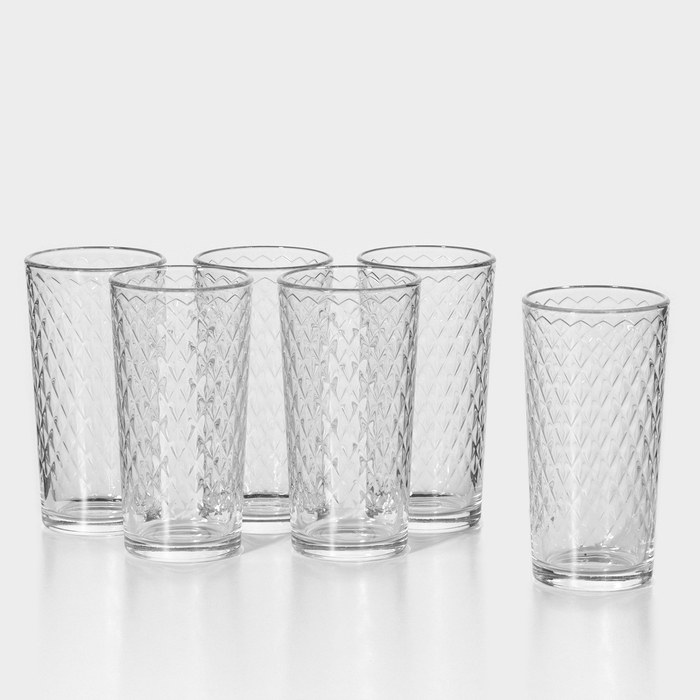Набор стеклянных стаканов «Кристалл», 230 мл, 6 шт - Фото 1