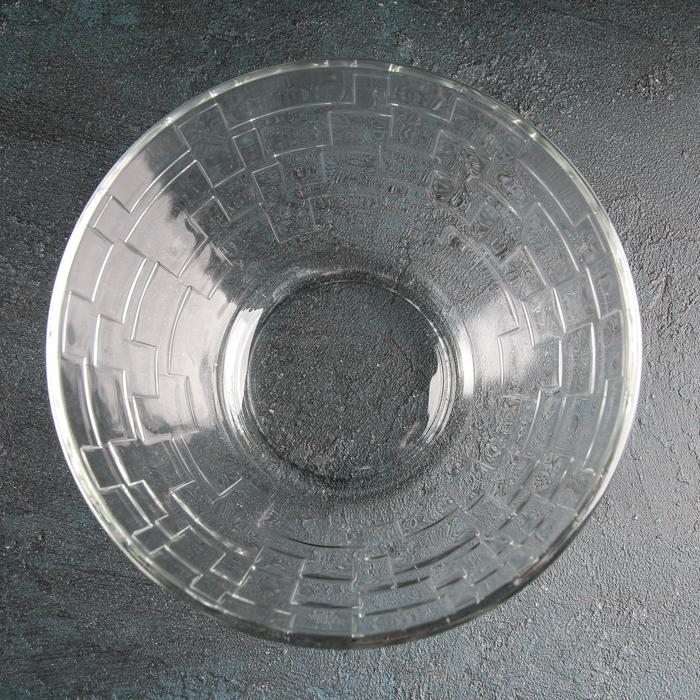 Салатник стеклянный «Лабиринт», 1,5 л, d=19 cм - фото 1908224623