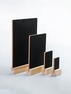 Тейбл-тент А4, меловая табличка на деревянной подставке, ПВХ, 21×4×33.5 см, чёрный - Фото 3