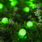 УЦЕНКА Гирлянда «Нить» 4.5 м, уличная, с насадками «Шарик», IP44, 30 LED, 2 режима, солнечная батарея, тёмная нить, свечение зелёное - Фото 2