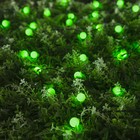 УЦЕНКА Гирлянда «Нить» 4.5 м, уличная, с насадками «Шарик», IP44, 30 LED, 2 режима, солнечная батарея, тёмная нить, свечение зелёное - Фото 3