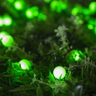 УЦЕНКА Гирлянда «Нить» 4.5 м, уличная, с насадками «Шарик», IP44, 30 LED, 2 режима, солнечная батарея, тёмная нить, свечение зелёное - Фото 5