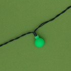 УЦЕНКА Гирлянда «Нить» 4.5 м, уличная, с насадками «Шарик», IP44, 30 LED, 2 режима, солнечная батарея, тёмная нить, свечение зелёное - Фото 9