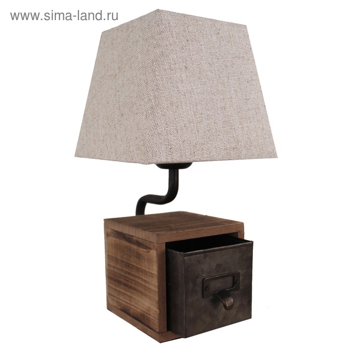 Настольная лампа KENAI 1x40Вт E27 коричневый - Фото 1