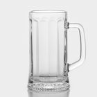Кружка стеклянная для пива «Ладья», 330 мл - фото 319776150