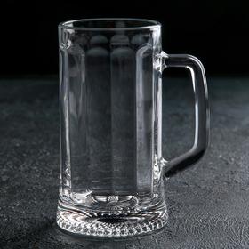Кружка стеклянная для пива «Ладья», 330 мл