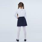 Школьная блузка для девочки, цвет белый, рост 152 см - Фото 3