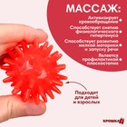 Мяч массажный ø5 см., цвет красный, Крошка Я - фото 4274802