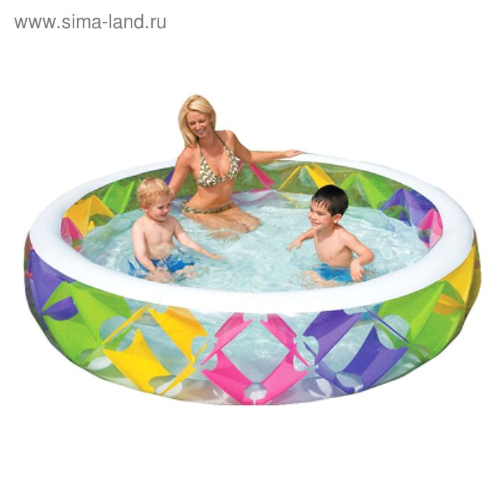 Бассейн надувной "Ромб", 229х56 см, от 6 лет 56494NP INTEX - Фото 1