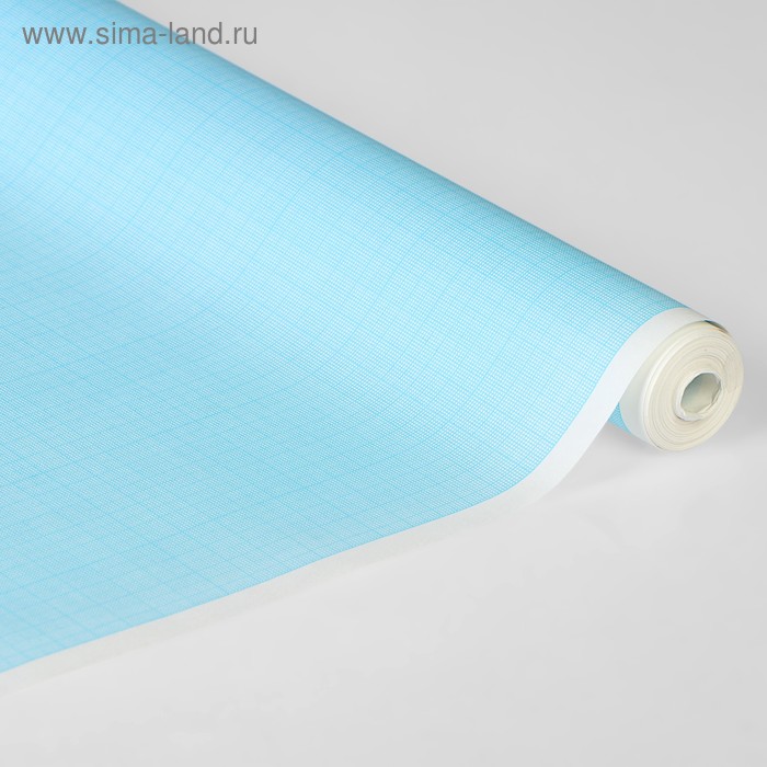 Бумага масштабно-координатная, ширина 640 мм, в рулоне 10 метров, 40 г/м², голубая - Фото 1