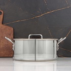 Кастрюля Катунь «Общепит», 8 л, d=30 см, h=12 см, капсульное дно, индукция, нержавеющая сталь - Фото 6