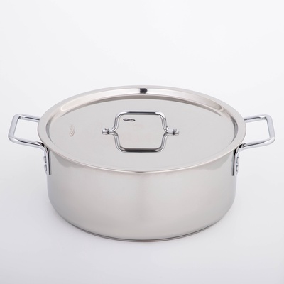 Кастрюля Катунь «Общепит», 12 л, d=35 см, h=14 см, капсульное дно, индукция, нержавеющая сталь