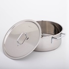 Кастрюля Катунь «Общепит», 12 л, d=35 см, h=14 см, капсульное дно, индукция, нержавеющая сталь - Фото 3