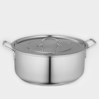 Кастрюля Катунь «Общепит», 16 л, d=40 см, h=15 см, капсульное дно, индукция, нержавеющая сталь - Фото 1