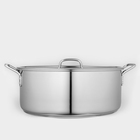 Кастрюля Катунь «Общепит», 16 л, d=40 см, h=15 см, капсульное дно, индукция, нержавеющая сталь - Фото 2