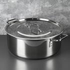 Кастрюля Катунь «Общепит», 16 л, d=40 см, h=15 см, капсульное дно, индукция, нержавеющая сталь - Фото 6